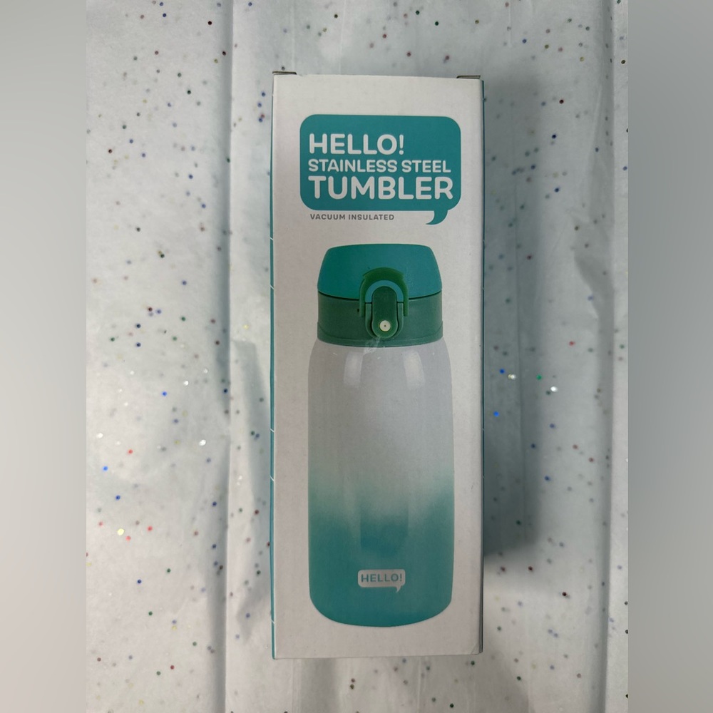 Hello. Stainless Steel Tumbler